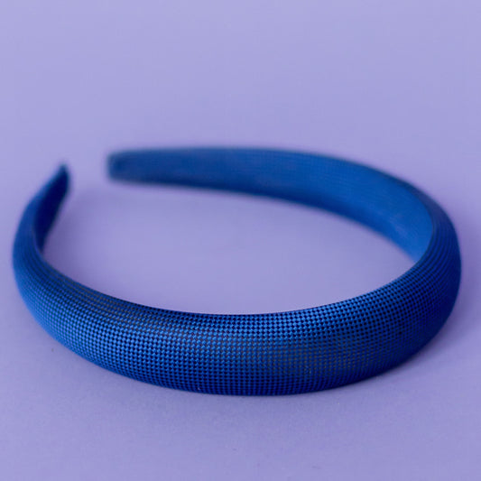 Stropdas haarband- Blauw vierkant