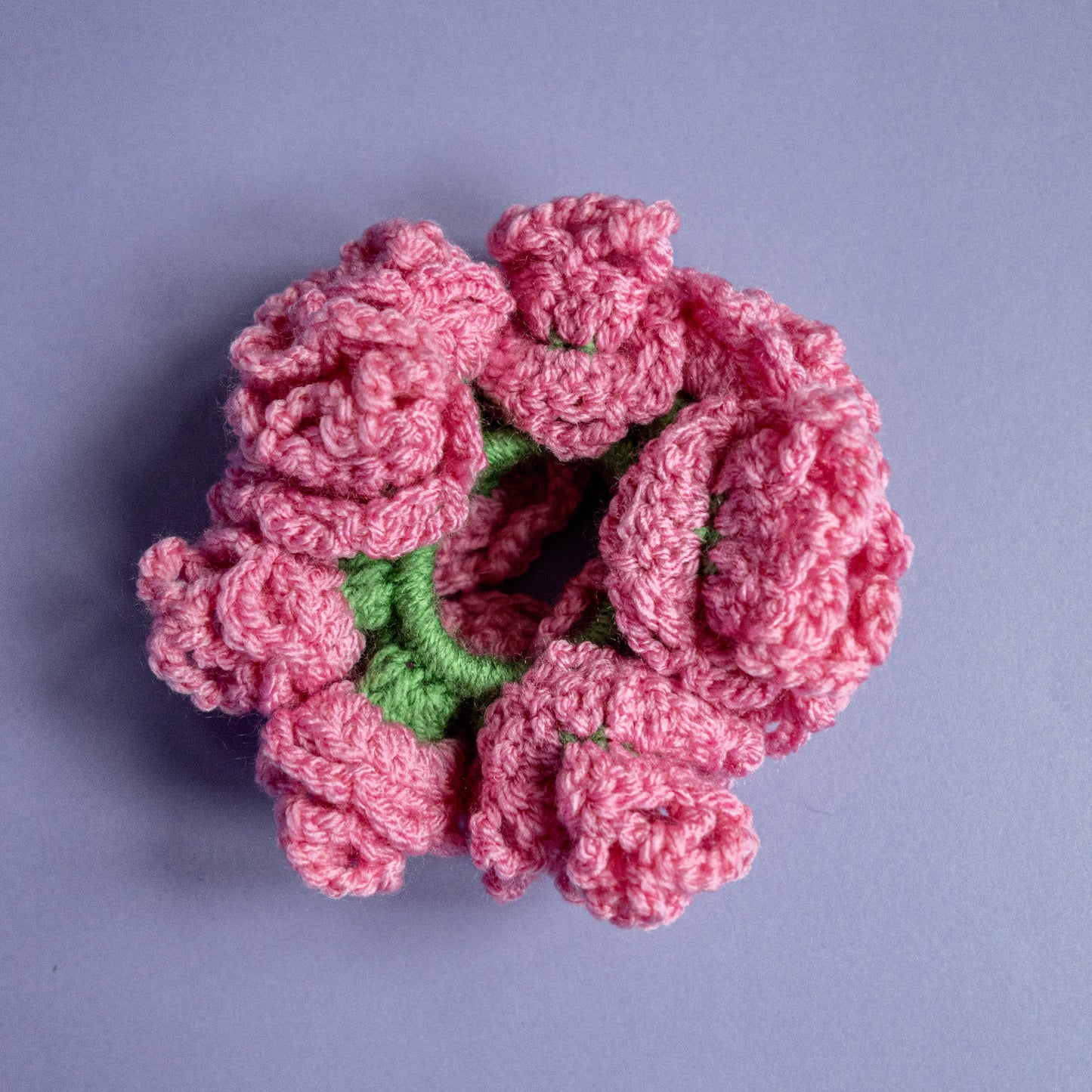 Scrunchie Coral- crochet