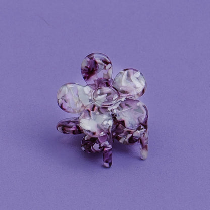 Hairclip Flower Purple-small