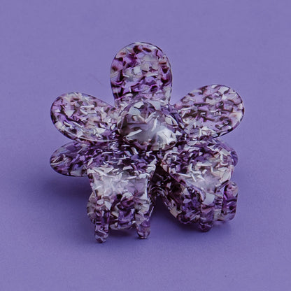 Hair Clip Flower - Purple